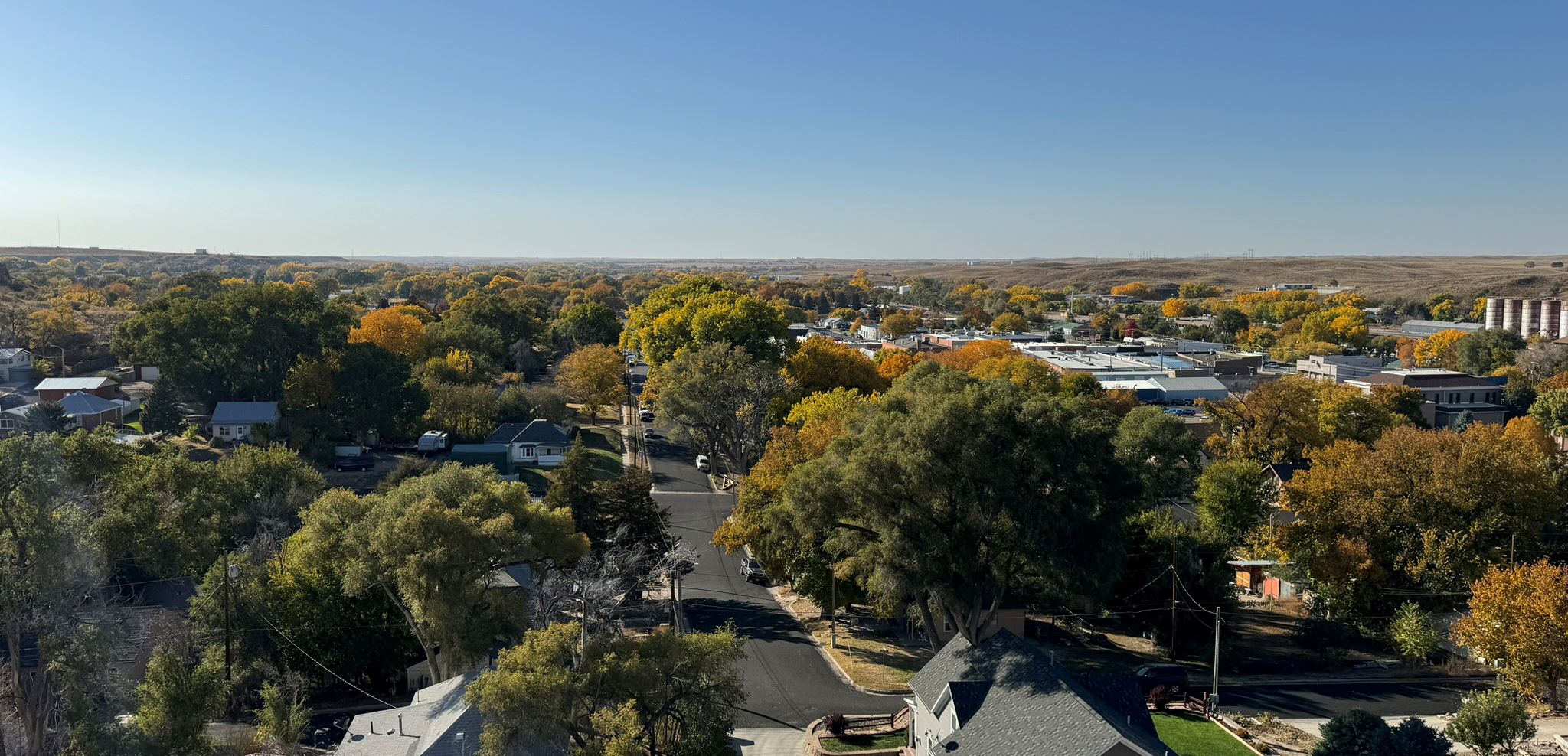 Panoramic View of the City of Wray